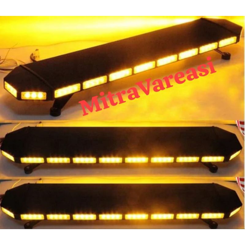 LAMPU LED EMERGENCY SLIM HITAM 7608 PATWAL AMBULANCE DAMKAR DEREK RESCUE