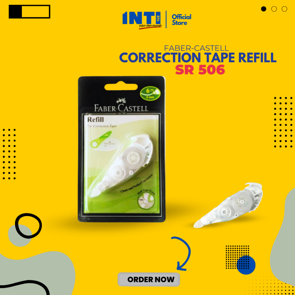 

Faber-Castell SR 506 Correction Tape Refill - Isi Ulang Tipe X Ketas 169410
