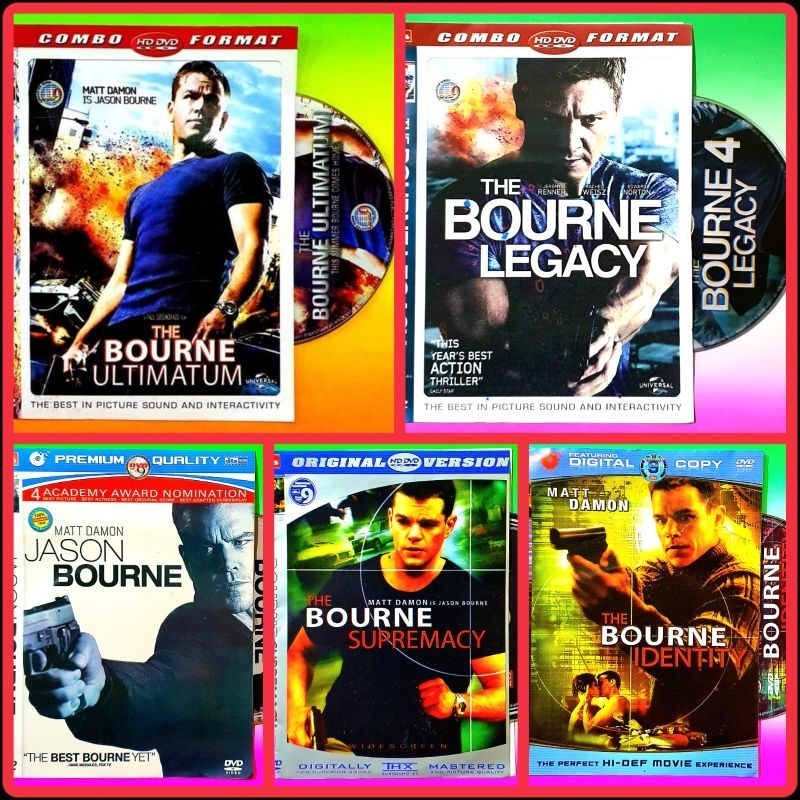 KASET DVD THE BOURNE MATT DAMON JASON BOURNE