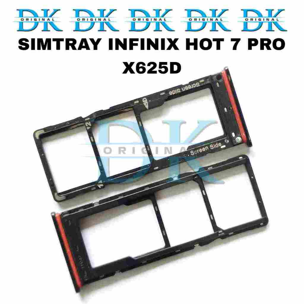 Sim Tray Infinix Hot 7 Pro X625D Tempat Kartu Slot Simtray Simlock
