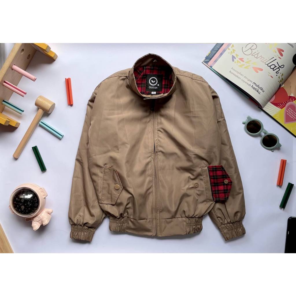 Jaket Anak Obican / Harrington Jacket for Kids-Cappucino