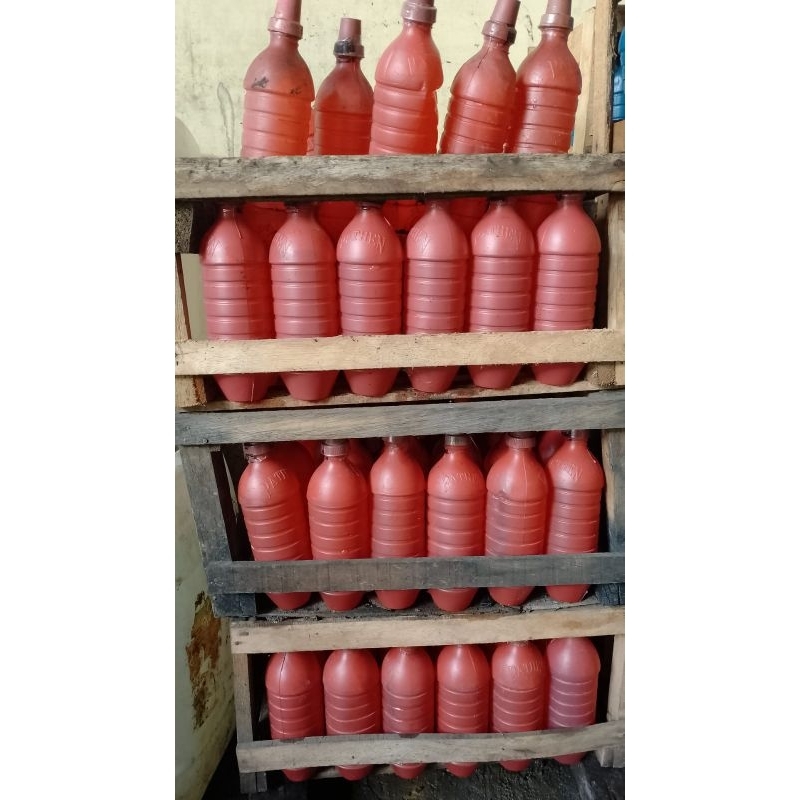 air aki botol merah air keras