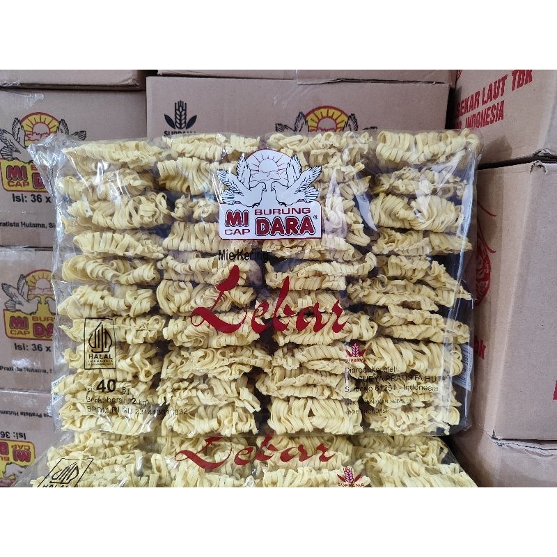 

Mie burung dara kering lebar 2KG 40pc