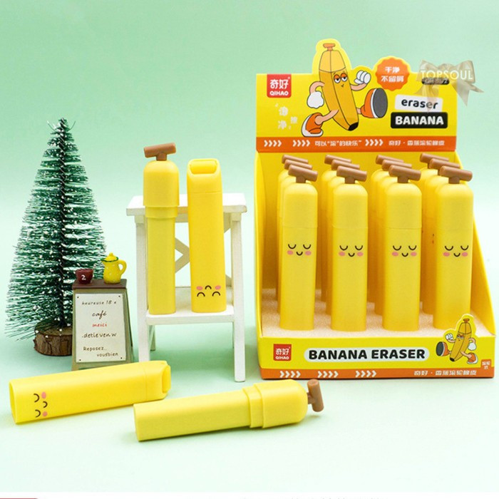 

Penghapus Pisang Roll Eraser Banana Yellow Cute Lucu Setip Unik Kuning