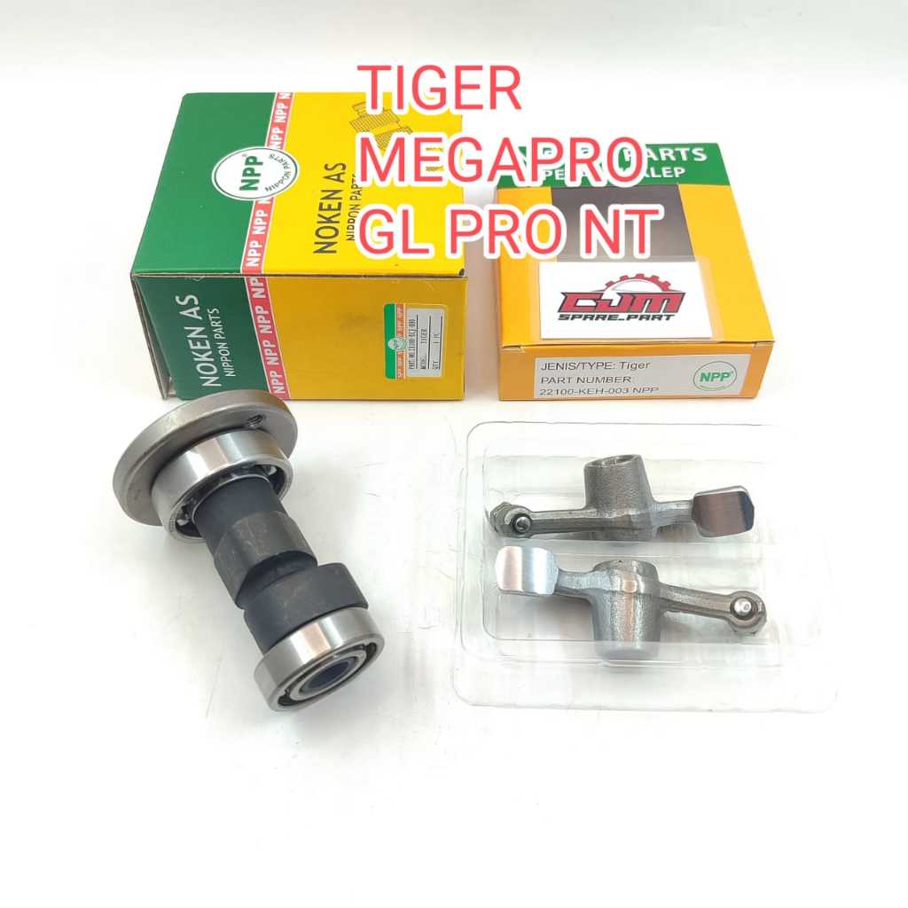 noken as  camshaft platuk klep rocker arm tiger revo megapro gl pro neotech original npp