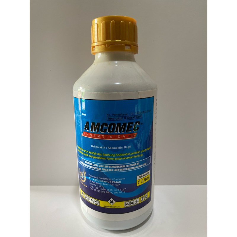 INSEKTISIDA AMCOMEC 18 EC 1 LITER UNTUK PENGENDALI HAMA TRIPS DAN PENGGEREK DAUN