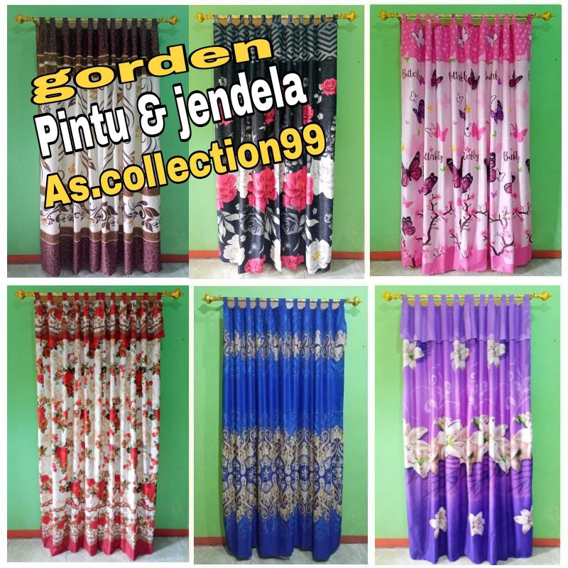 gorden pintu gordeng pintu kamar dan jendela gorden jendela