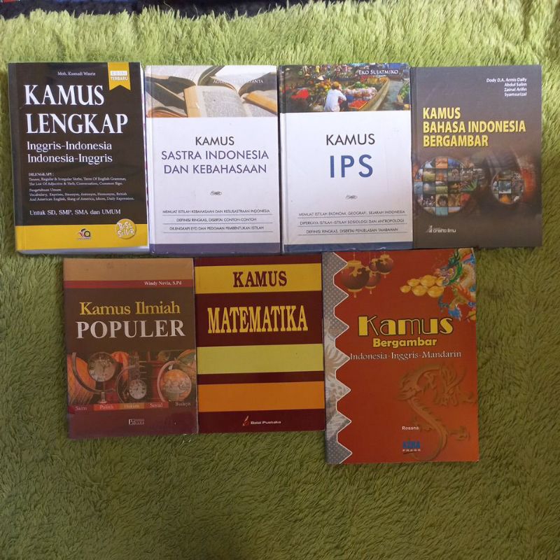 ORIGINAL BUKU KAMUS LENGKAP INGGRIS-INDONESIA INDONESIA-INGGRIS MANDARIN SASTRA INDONESIA DAN KEBAHA
