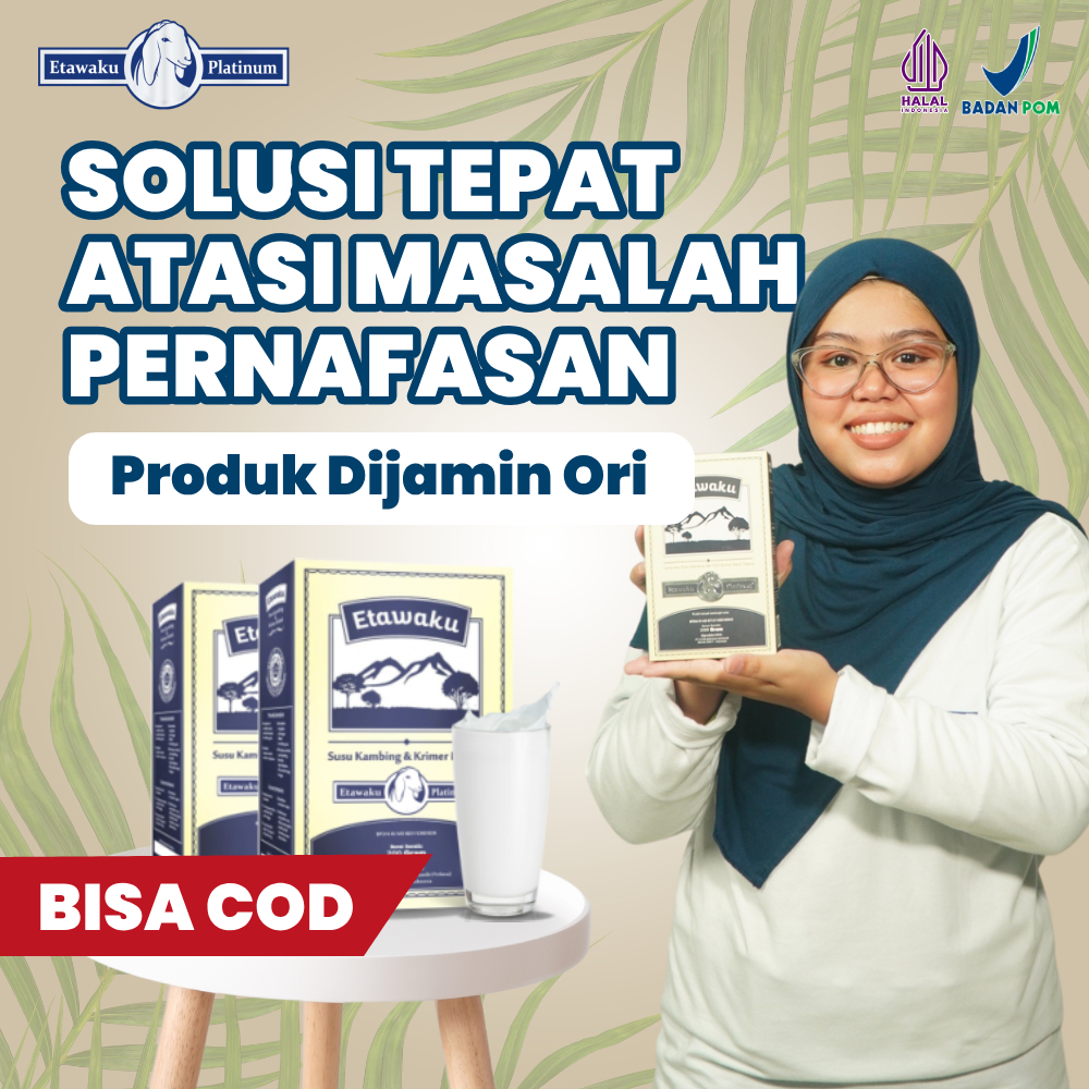 

Etawaku Platinum Original - Susu Kambing Etawa Meningkatkan Kekebalan Tubuh, Menjaga Kesehatan Tulang, Jantung, Pernafasan, dan Pencernaan Halal MUI BPOM Gratis Ongkir COD