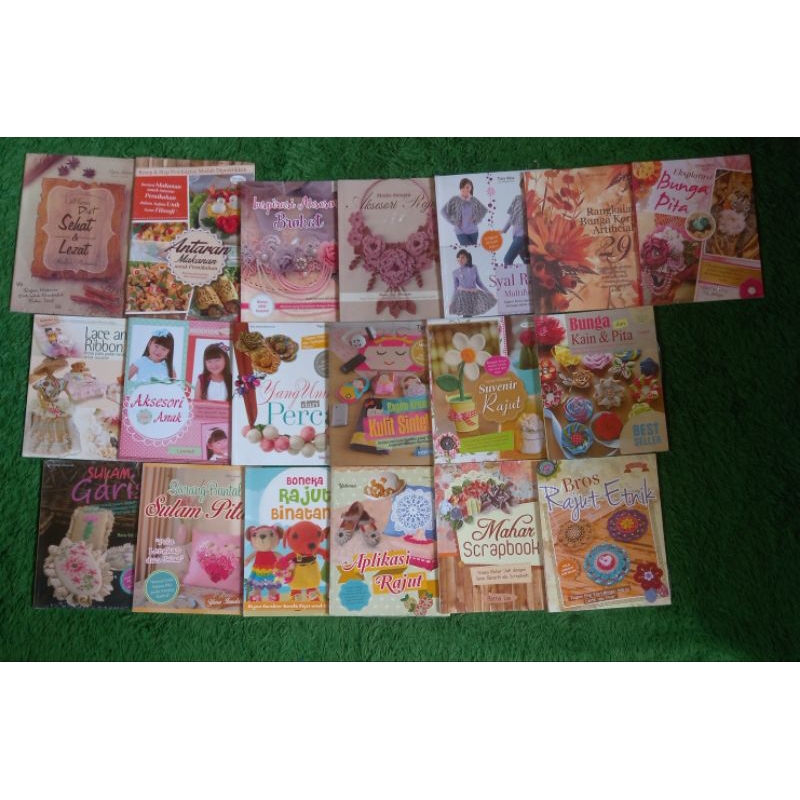 ORIGINAL BUKU KREASI DAN KERAJINAN TANGAN MENU DIET SEHAT LEZAT ANTARAN MAKANAN AKSESORI ANAK BROKAT