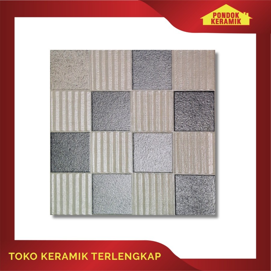 Keramik Lantai Centro Grande 50x50 Bentley Grey / Keramik Motif Batu Alam