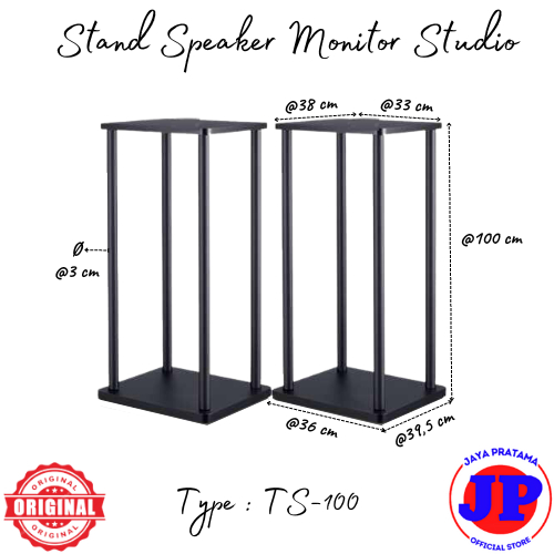 Stand Speaker Studio Monitor Wooden Style Universal Kayu Home Stand