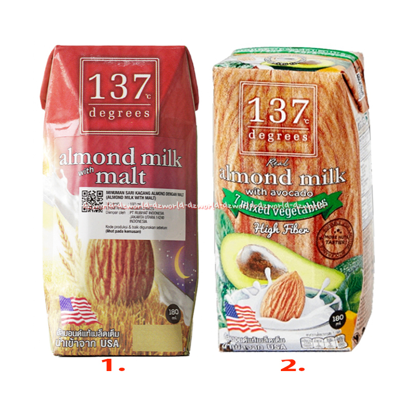 

137 Degrees 180ml Real Almond Milk Susu Kacang Almon UHT Siap Minum