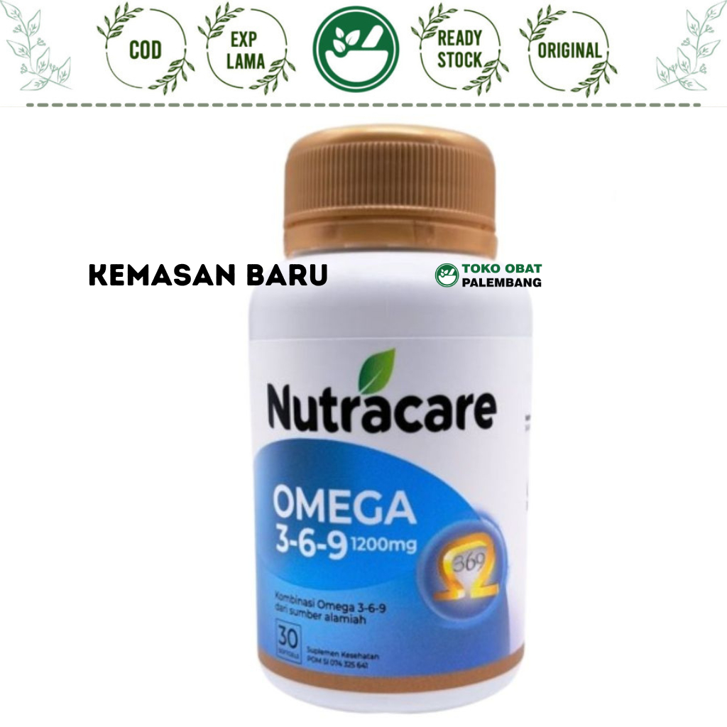Nutracare Omega 369 30 kapsul OMEGA 3 6 9 EPA DHA FISH OIL MINYAK IKAN