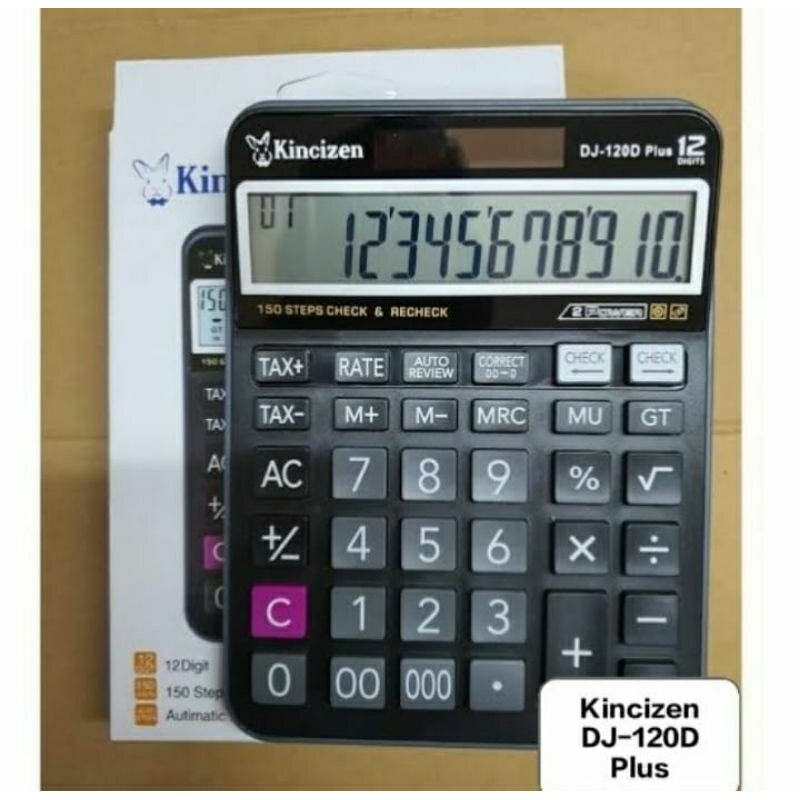 

KINCIZEN CALCULATOR DJ 120D PLUS KALKULATOR MEJA 12 DIGIT / DJ 120D PLUS