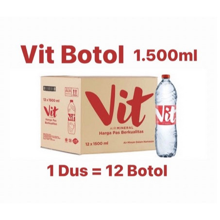

VIT AIR MINERAL 1500ML x 12 BOTOL 1 DUS (KHUSUS SAMEDAY INSTANT)