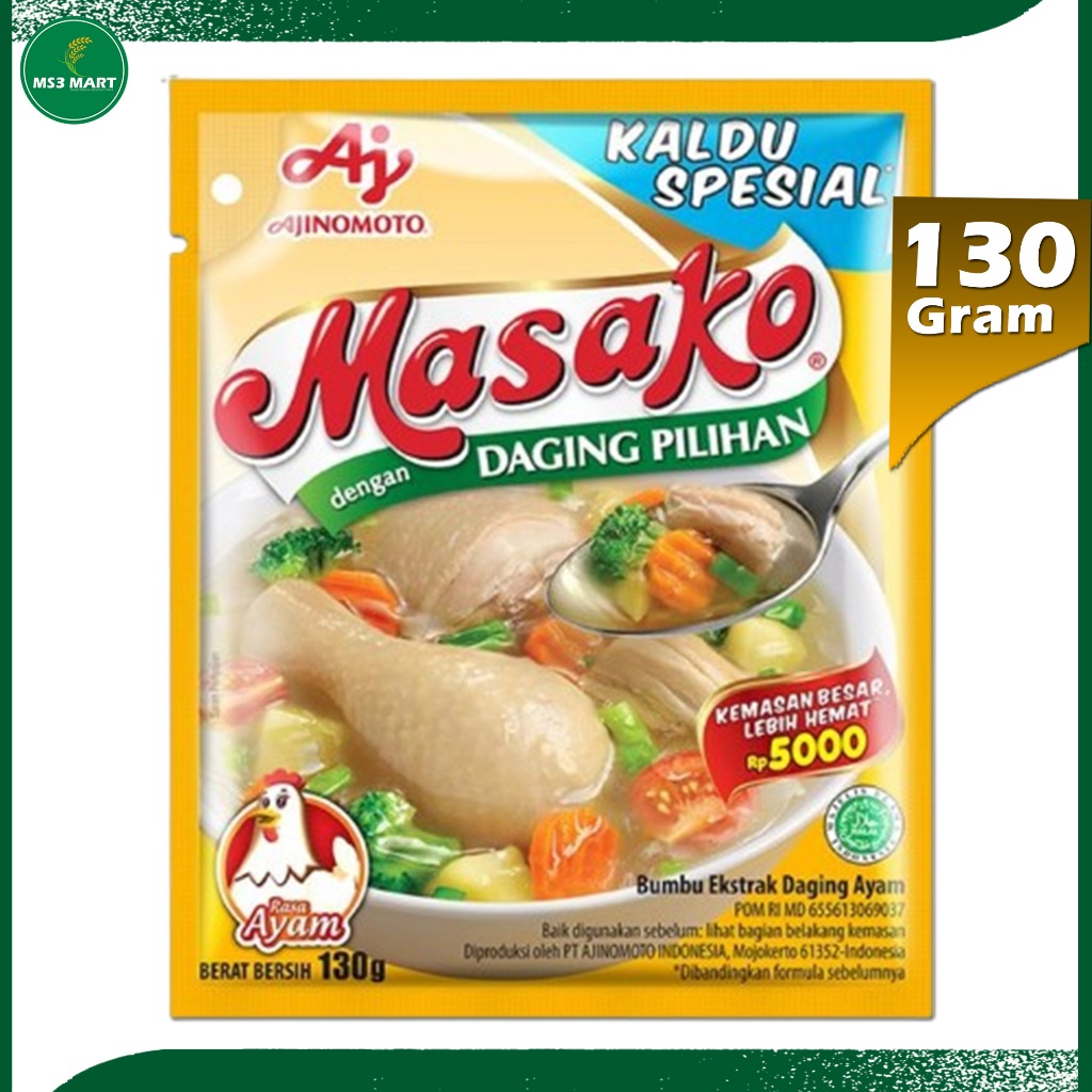 

MASAKO AYAM PENYEDAP RASA AJINOMOTO 130 GRAM - MS3 MART