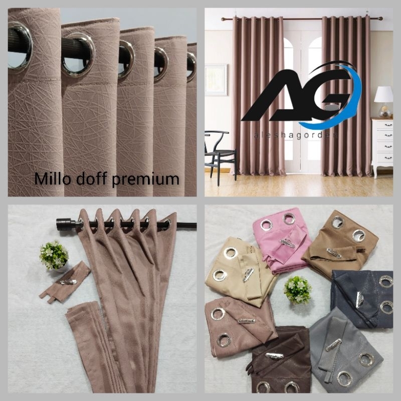 Gorden Jendela,Gorden Pintu Polos Tebal Premium