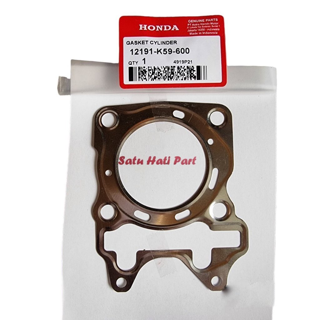 Paking Head Blok Seher K59 Vario 150 Esp 2015-2018 Original Honda