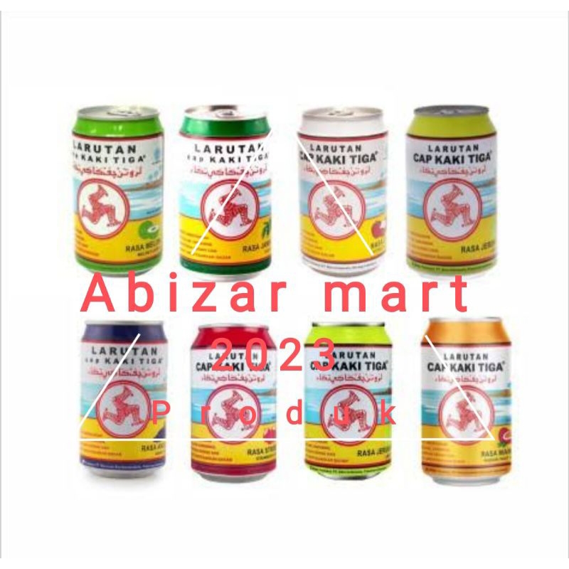 

Larutan cap kaki tiga can/kaleng 320ml all varian 1 Dus isi 24 can/kaleng