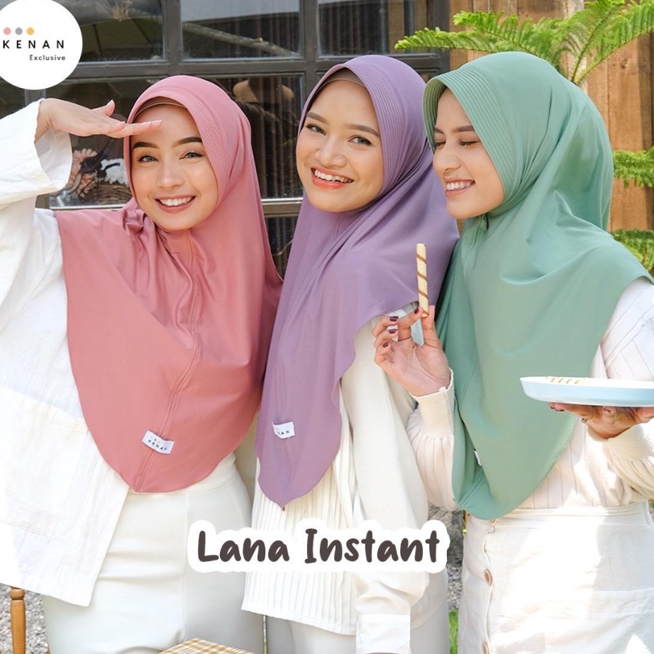 [KODE PJ79C] KENAN HIJAB ORI - LANA//HIJAB BERGO INSTAN PET BAHAN JERSEY //BERGO UKURAN L