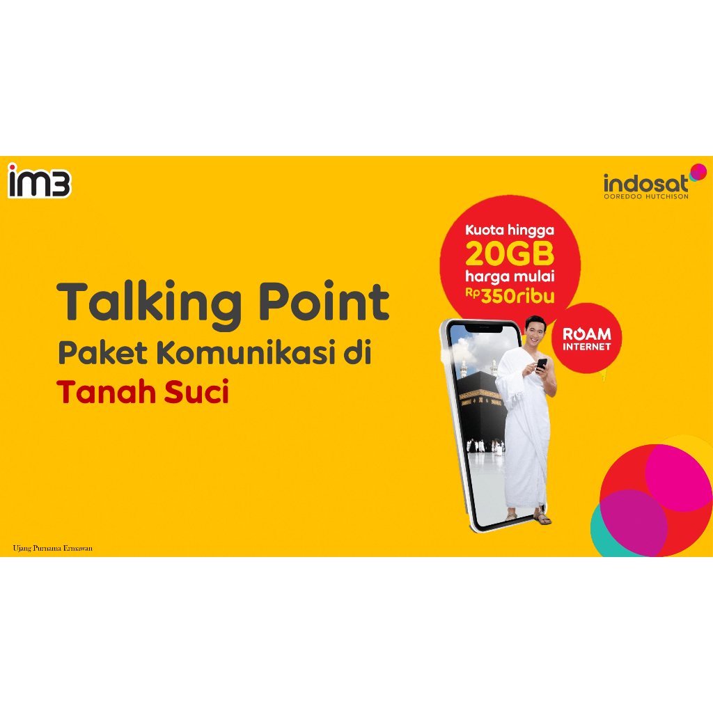 PAKET UMROH HAJI INDOSAT IM3 ROAMING INTERNASIONAL