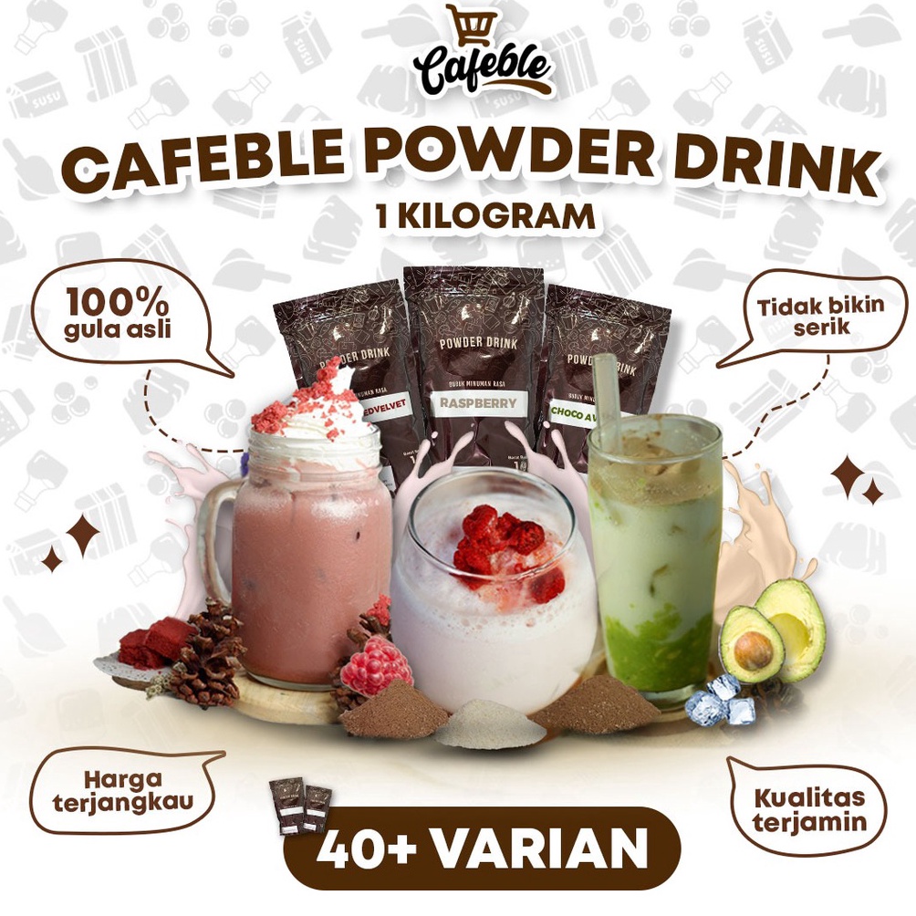 

[COD OR79] Cafeble Bubuk Minuman Premium Kemasan 1 kg Ready