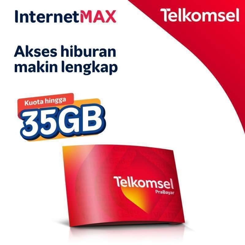 Perdana Kartu Telkomsel UnlimitedMax 35gb