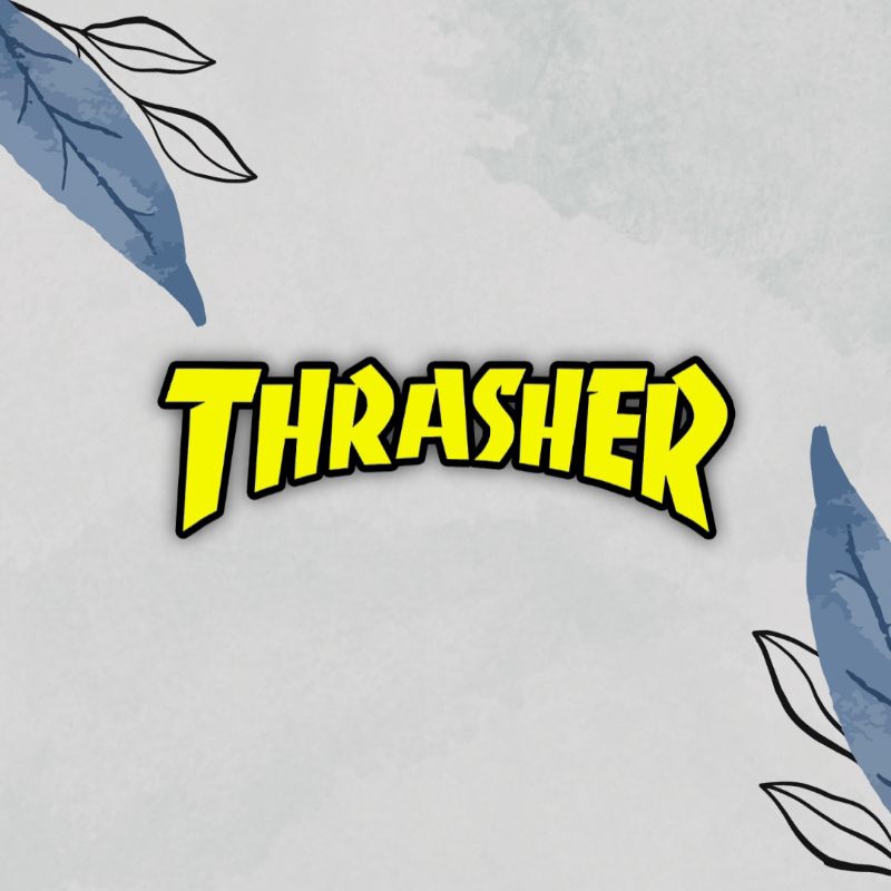 

STIKER AESTHETIC | STIKER BRAND THRASHER Bahan Vinyl High Quality Laminasi Glossy Anti Gores