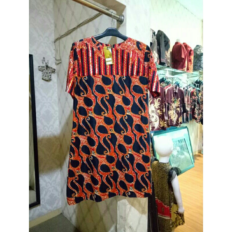 dress batik wanita modern kekinian