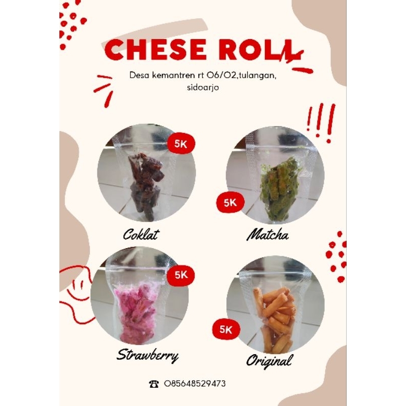 

chese roll, makaroni pedas dan kue bawang