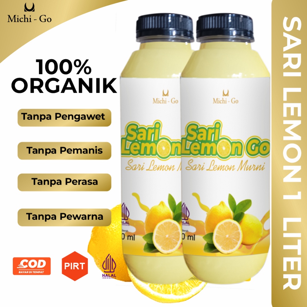 

MichiGo 1 Liter Sari Lemon Murni Pure Air Lemon Untuk Diet Detoks Detox Sudah BPOM ivrqz