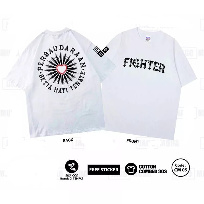 KAOS PSHT ( Khusus WARGA PSHT ) 100% Cotton Combed 30S XXL Jumbo Kaos Oversize