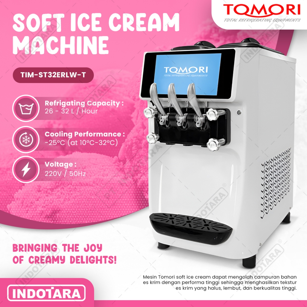 Tomori Mesin Soft Es Krim Desktop - Soft Ice Cream Machine Desktop