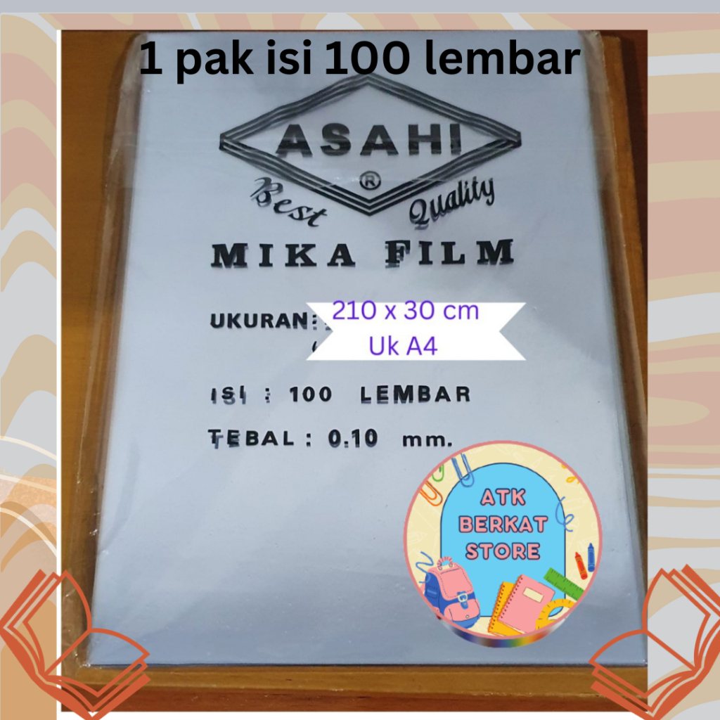 

RB [100 pcs] Cover mika plastik jilid tebal 0.10 mm