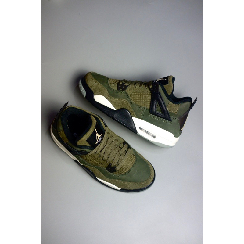 SEPATU BASKET / SNEAKER ORIGINAL AJ4 SE CRAFT MEDIUM OLIVE