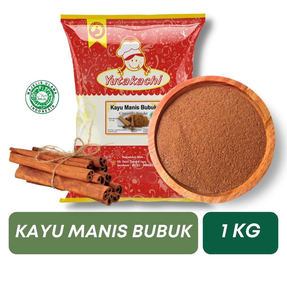

[Produk SQ47] MURNI Kayu Manis Bubuk 1kg Yutakachi / Bubuk Kayu Manis / Cinnamon Powder / Bahan Kue / Rempah Asli Indonesia Kualitas Premium / Bumbu Rempah Bubuk Pusat Bumbu nr7hi