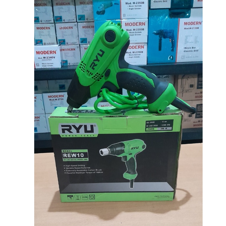RYU REW10 Mesin Bor Electric Wrench 10mm (Bor Pembuka Baut Listrik)