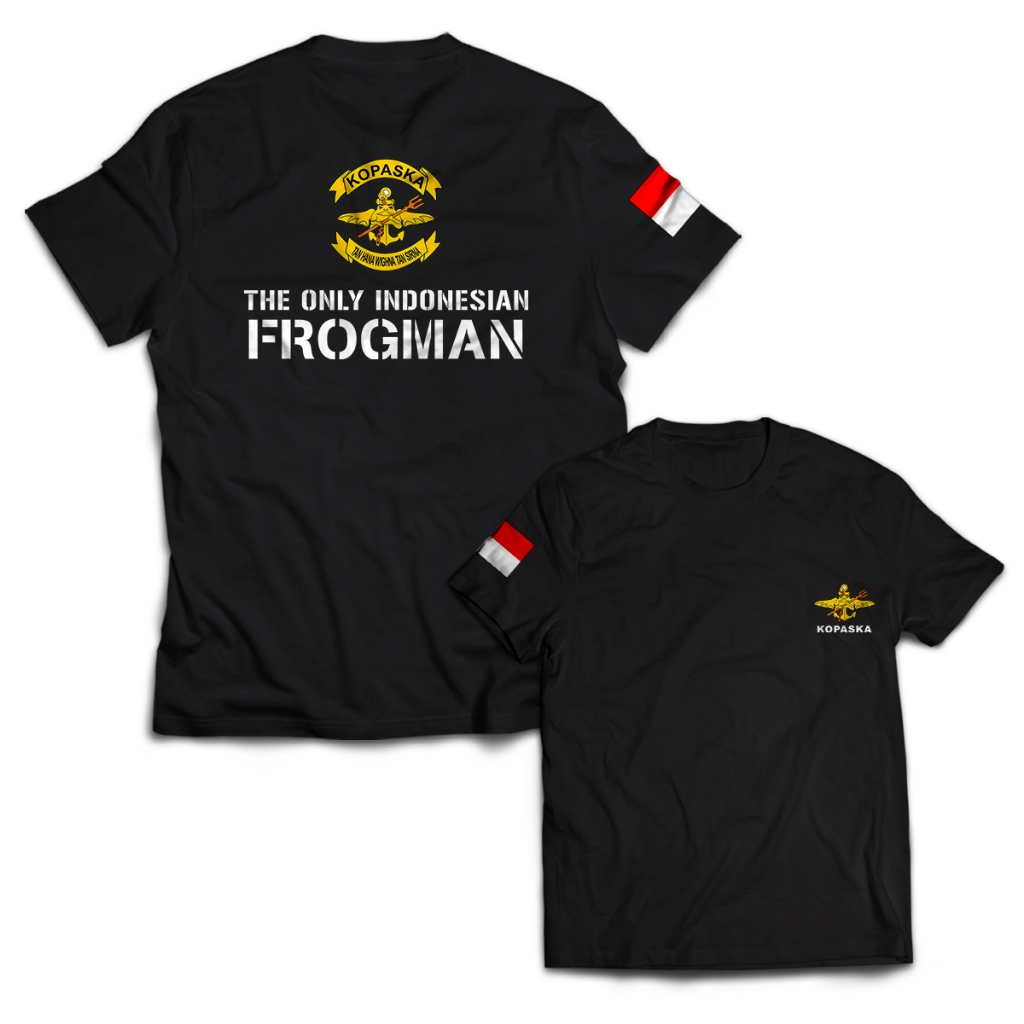 Kaos Pria KOPASKA THE FROGMAN Dewasa Baju Atasan Unisex PakeKaos