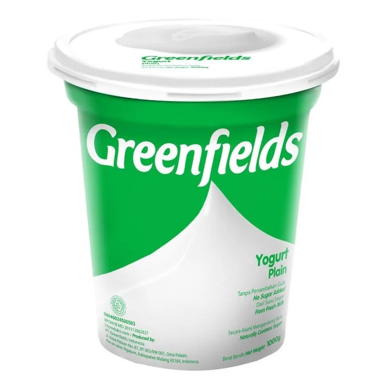 

[COD TJ86] Greenfields Yogurt Greenfield Plain 1L Ready Stock )人
