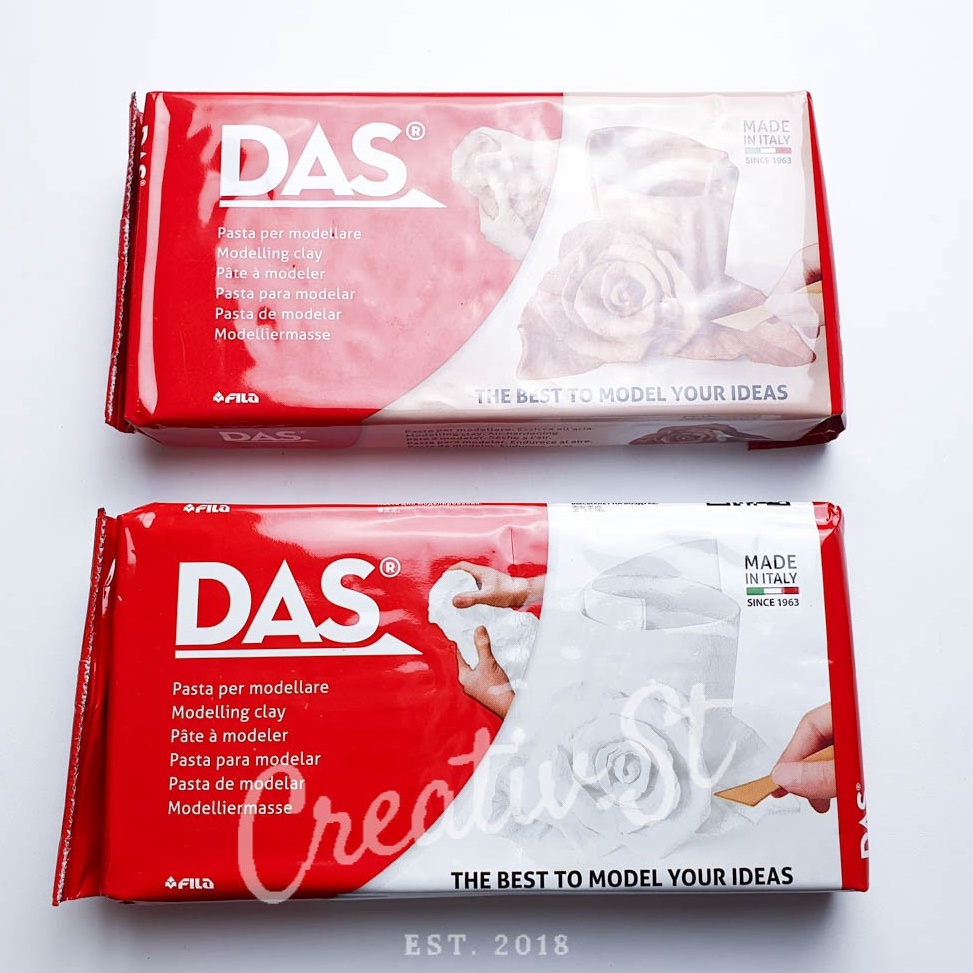 

[0ZD37] DAS Modelling Clay 1000 gr Tanah Liat Air Dry 1 KILO Kerajinan Sculpting Pottery Ready Stock