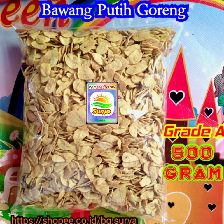 

83 Bawang PUTIH Goreng ( 500 gr ) Grade A Model Terkini