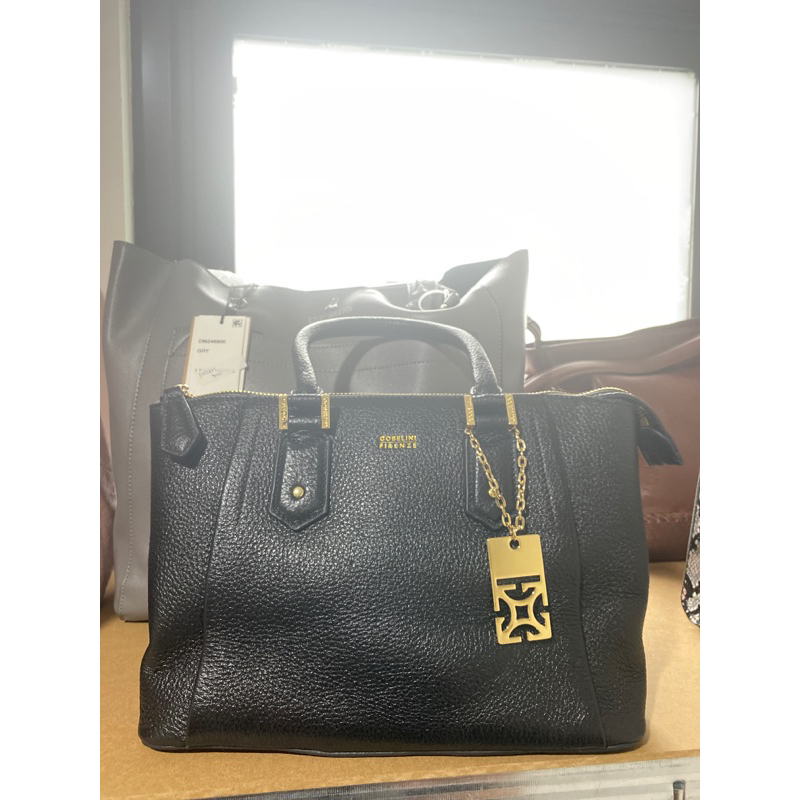 Tas Wanita Gobelini Hitam Kulit Asli