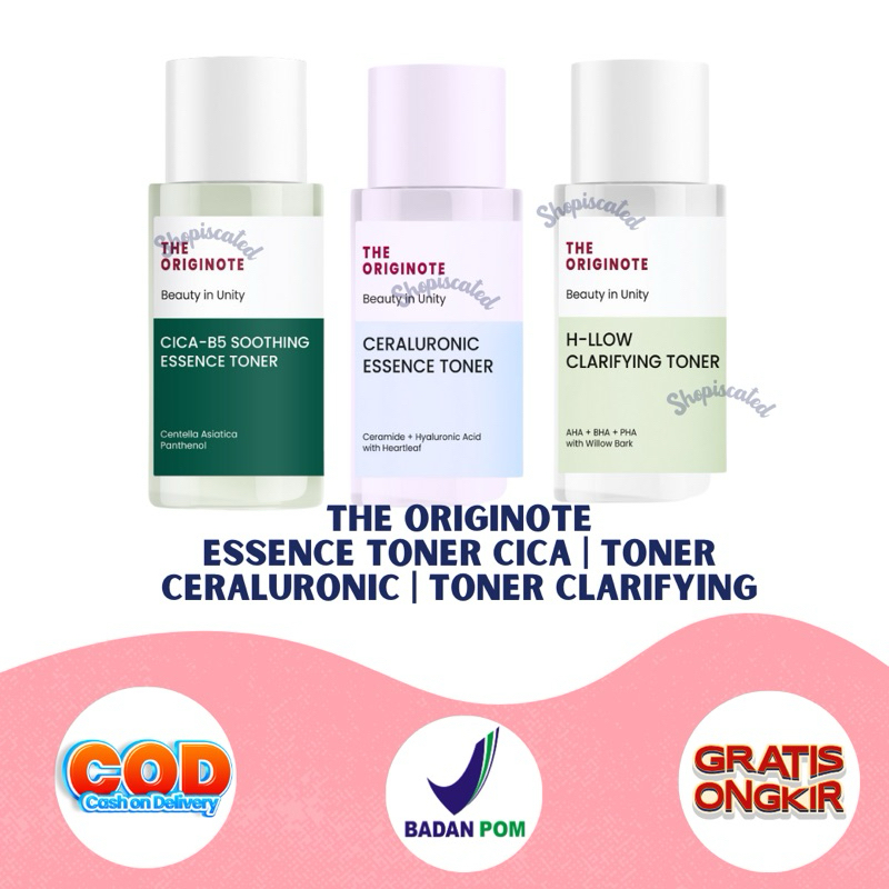 THE ORIGINOTE CICA B5 SOOTHING ESSENCE TONER|THE ORIGINOTE CERALURONIC TONER|THE ORIGINOTE CLARIFYIN
