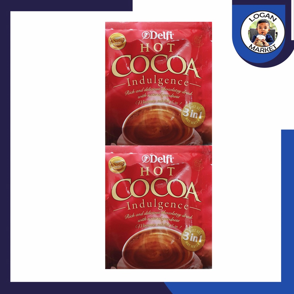 

Delfi Hot Cocoa Indulgence Minuman Coklat Renceng 10Pcs 10 Pcs Sachet 25gram 25 gram 96