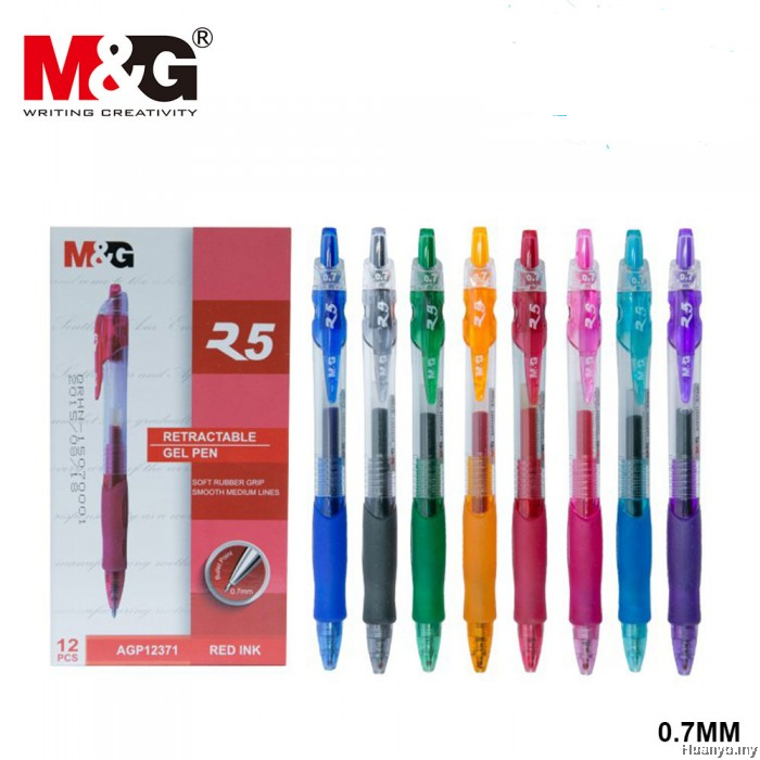 

PULPEN GEL CETREK WARNA 0.7MM M&G AGP12371 RETRACTABLE PEN GEL MEDIUM