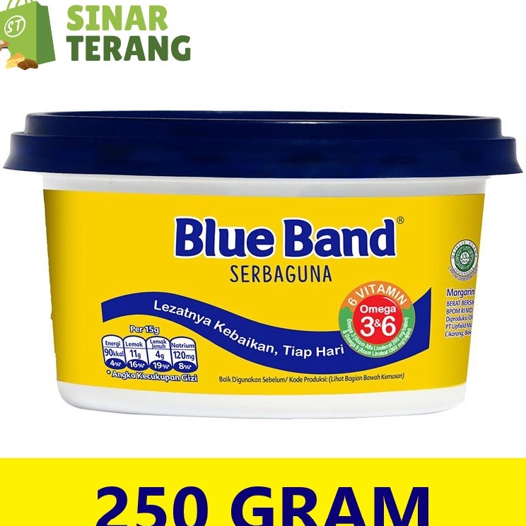 

[KODE IS8UZ] Margarin Blueband serbaguna Cup 250 gram Blue band 250gr mangkok