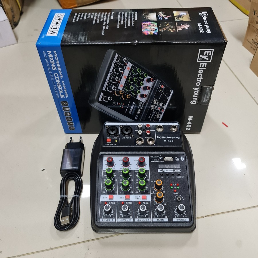 MIXER AUDIO ORIGINAL ELECTRO YOUNG M 402 / M402 4 CHANNEL