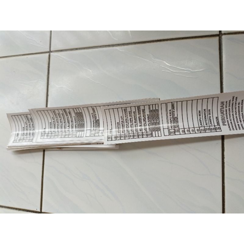 sticker sekring laci isuzu elf