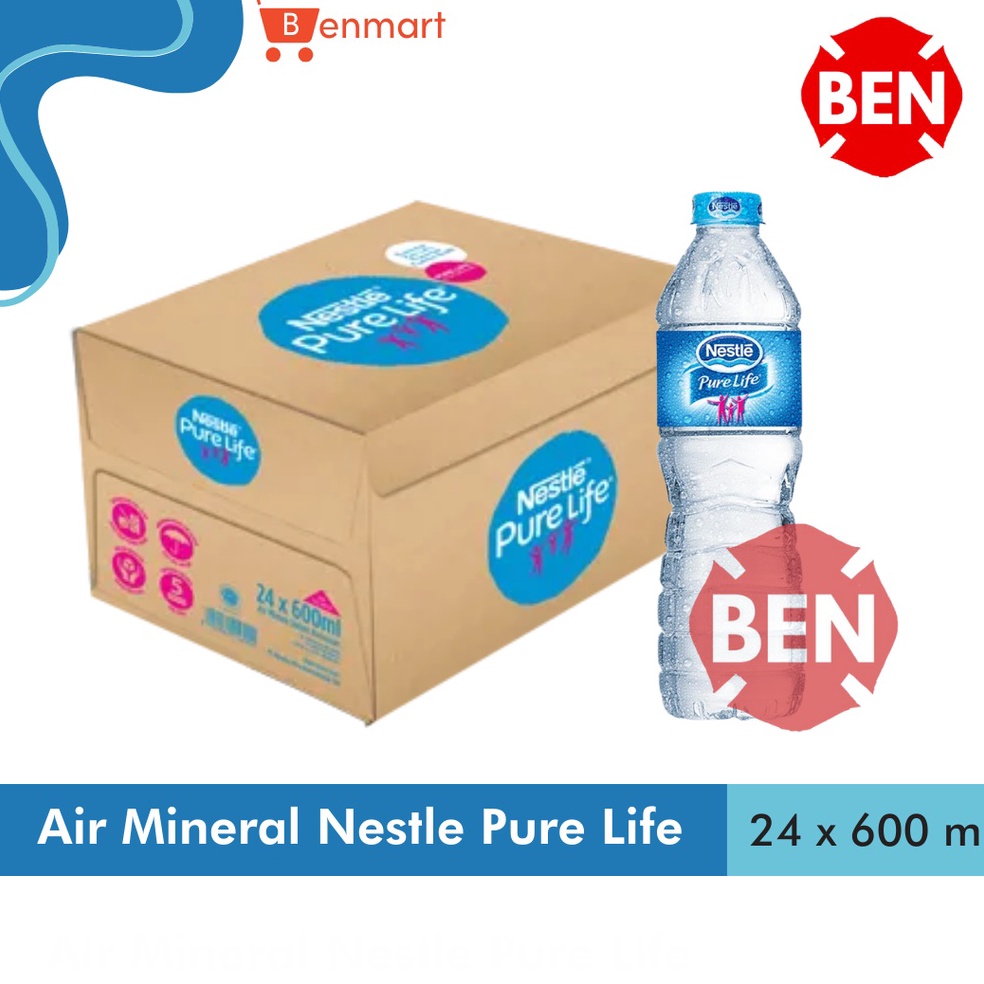 

Re4dy sto0ck Air Mineral Nestle Pure Life 600ml 600 ml - 1 Dus Karton 24 Ready Gan